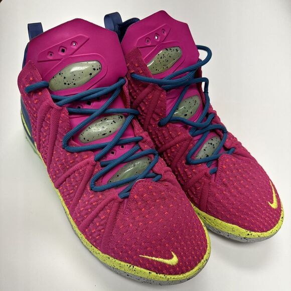 Size11 Nike LeBron 18 Los Angeles By Night Clean Great Condition‎ DB8148-600